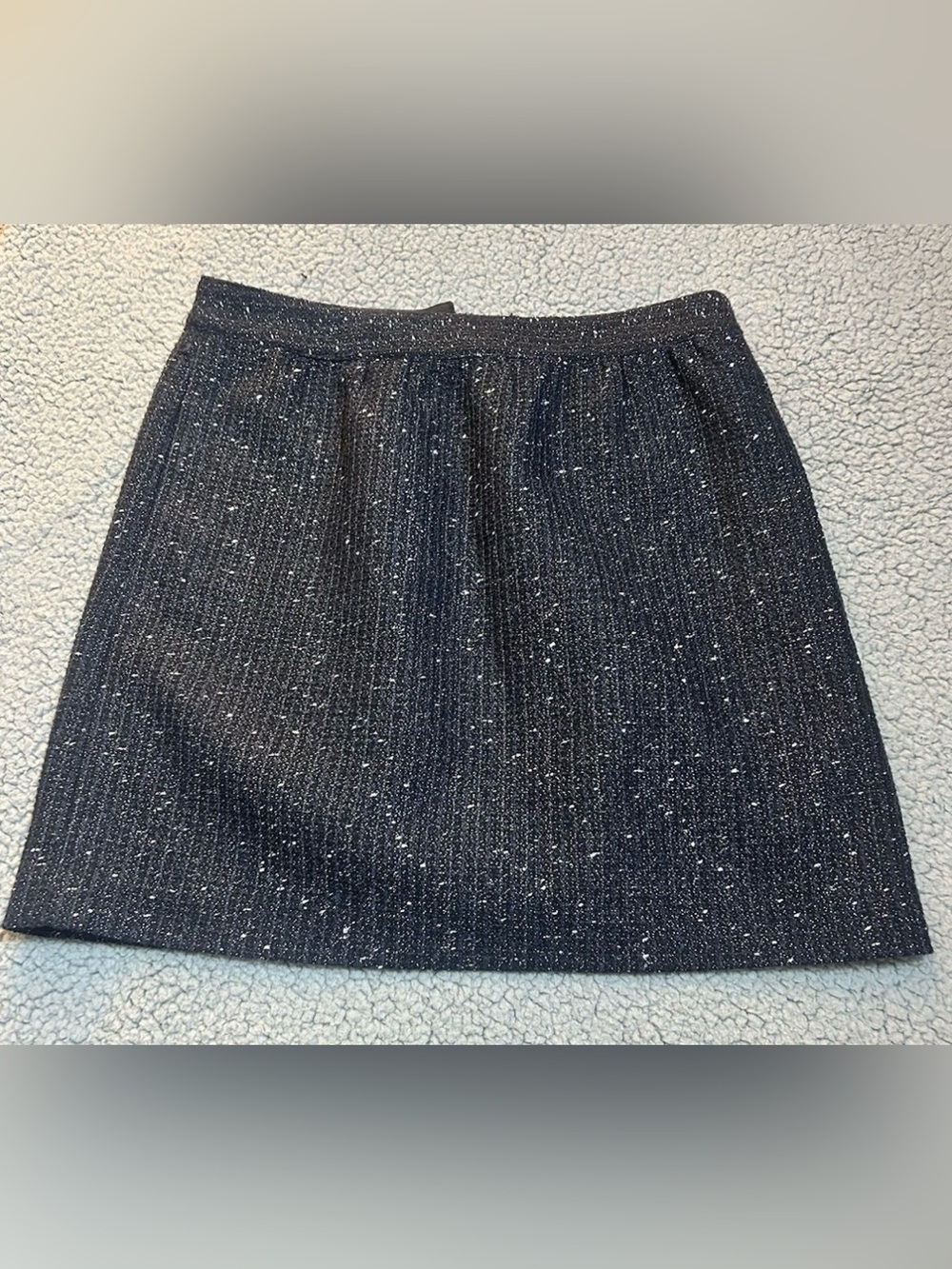LOFT Ladies Black Tweed Mini Skirt Size 2